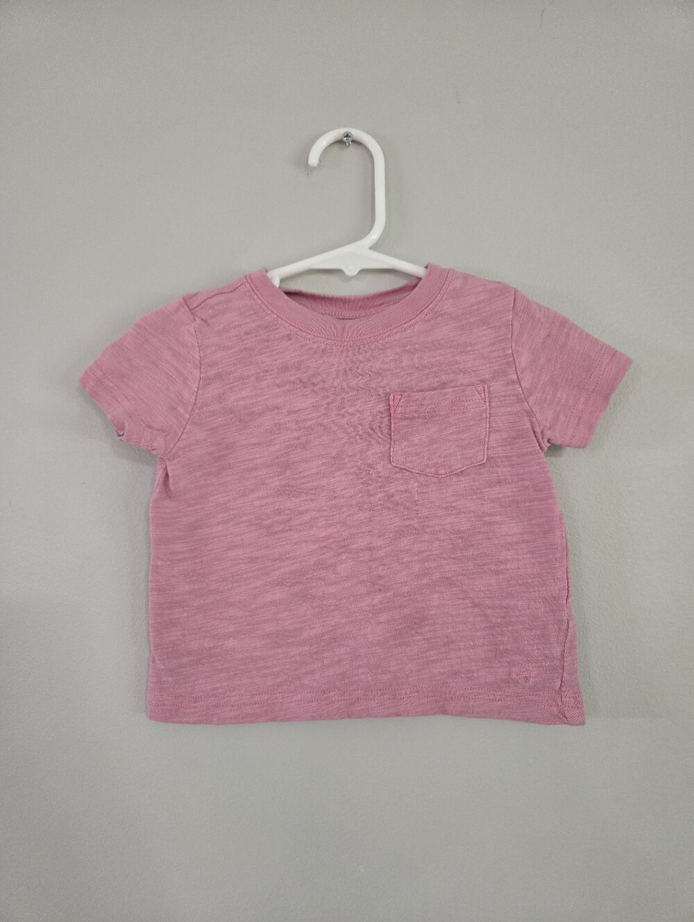 Janie and Jack short sleeve T-shirt in size 12-18 months. Soft dusty pink color